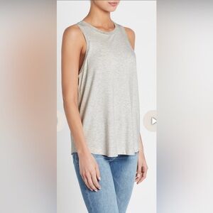 Paige Karlie grey/ ivory heathered tank size large new